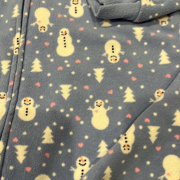 🦋5/10 Fleece Snowman Sleeper - Picture 2 of 4